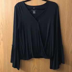 American Eagle bell bottomed top! Brand new!